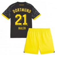 Borussia Dortmund Donyell Malen #21 Gostujuci Dres za djecu 2023-24 Kratak Rukav (+ Kratke hlače)